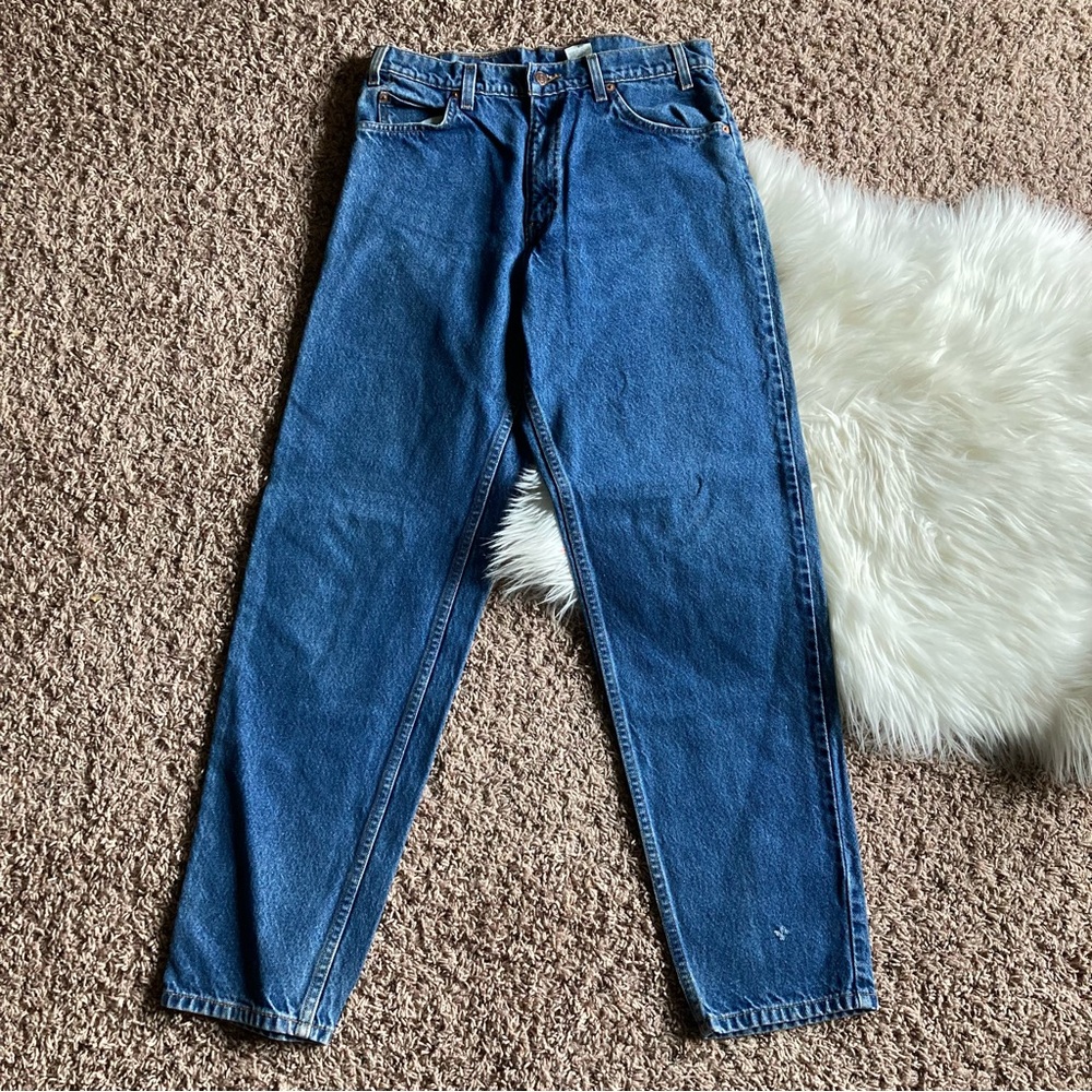 Levi's Men's 550 Relaxed Jeans Blue Denim Orange Tag